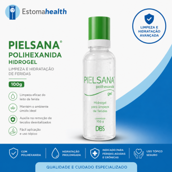 imagem Pielsana Polihexanida Hidrogel 100g – Limpeza e Hidratação de Feridas