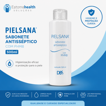 imagem Pielsana Sabonete Antisséptico com PHMB 500ml – Higienização e Proteção da Pele