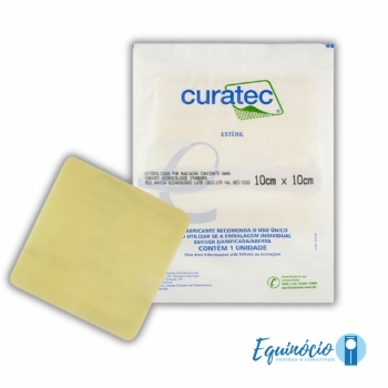 imagem Curativo Curatec Hidrocolóide Plus Extra Fino 10x10cm - unidade