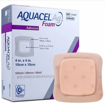 imagem Curativo Aquacel AG Foam 10cm x 10cm Unidade - Convatec