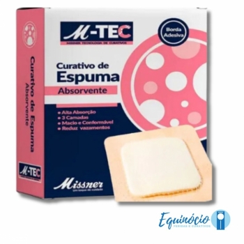 imagem CURATIVO DE ESPUMA ABSORVENTE BORDER ESTÉRIL 15x15 1UN M-TEC - MISSNER