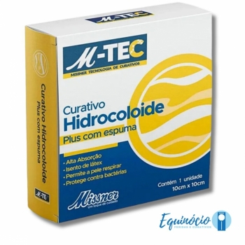 imagem Curativo Hidrocoloide Plus M-Tec Missner Com Espuma 10x10cm