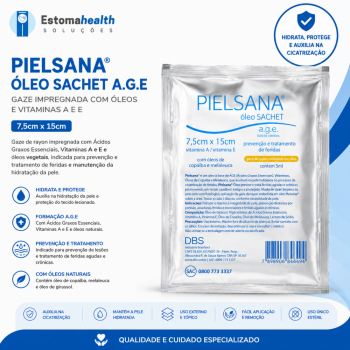 imagem Pielsana Óleo Sachet A.G.E 7,5x15cm – Prevenção e Tratamento de Feridas