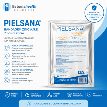 imagem Pielsana Bandagem Zinc A.G.E 7,5x20cm – Proteção e Auxílio na Cicatrização